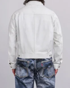 Fashion Junya Watanabe MAN Levi's Foil Print Jacket Off White