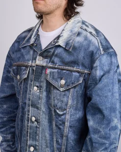 Clearance Junya Watanabe MAN Levi's Inkjet Oversized BerBerJin Jacket Indigo