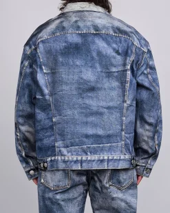 Clearance Junya Watanabe MAN Levi's Inkjet Oversized BerBerJin Jacket Indigo