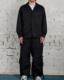 Online Junya Watanabe MAN Nylon Cargo Button Shirt Black