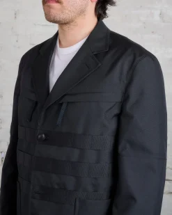 Best Junya Watanabe MAN Poly Oxford Utility Blazer Black