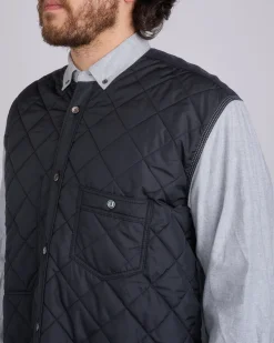 Clearance Junya Watanabe MAN Juyna Watanabe MAN Quilted Poly x Flannel Button Shirt Black Grey