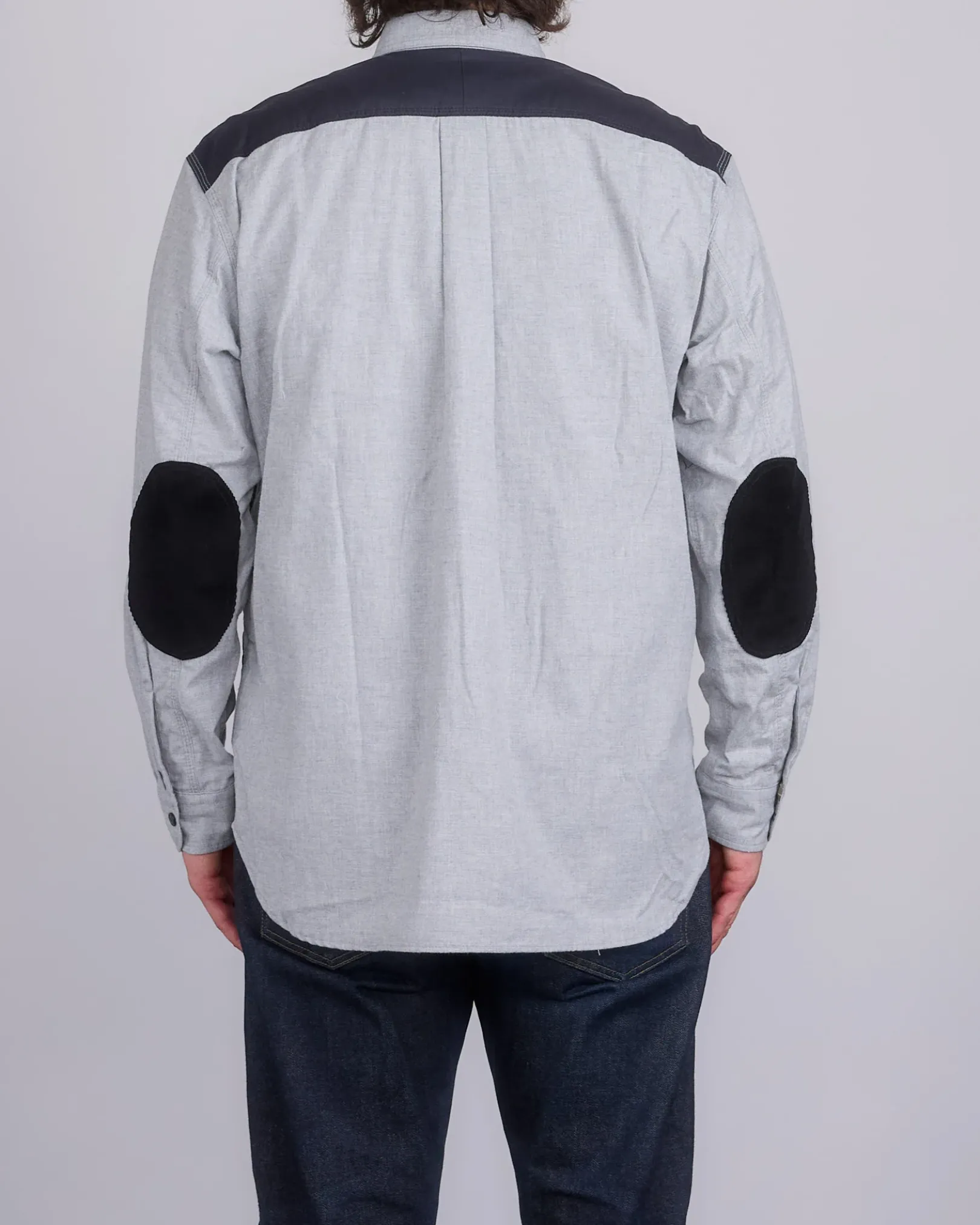 Clearance Junya Watanabe MAN Juyna Watanabe MAN Quilted Poly x Flannel Button Shirt Black Grey