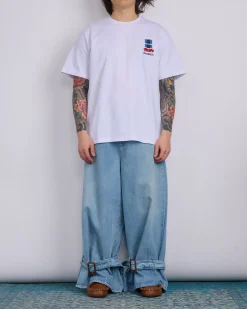 Hot JW Anderson Buckled Cuff Jeans Light Blue