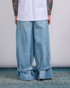 Hot JW Anderson Buckled Cuff Jeans Light Blue