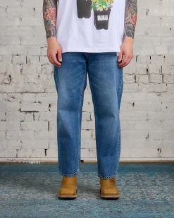 Best JW Anderson Cropped Straight Leg Jean Mid Blue Denim