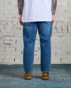 Best JW Anderson Cropped Straight Leg Jean Mid Blue Denim