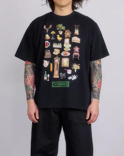 Discount JW Anderson Diorama Printed T-Shirt Black