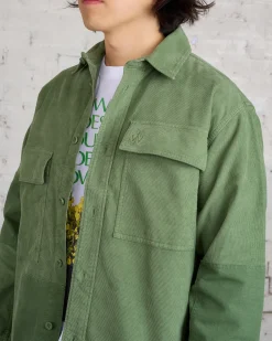 Sale JW Anderson Patchwork Corduroy Overshirt Dark Green