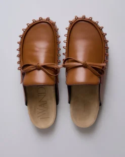 Clearance JW Anderson Ruffle Loafer Tan