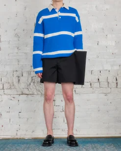 New JW Anderson Side Panel Cotton Sateen Short Black