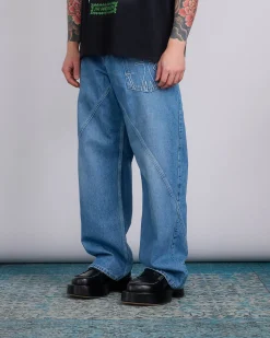 New JW Anderson Twisted Workwear Jeans Light Blue