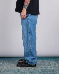New JW Anderson Twisted Workwear Jeans Light Blue