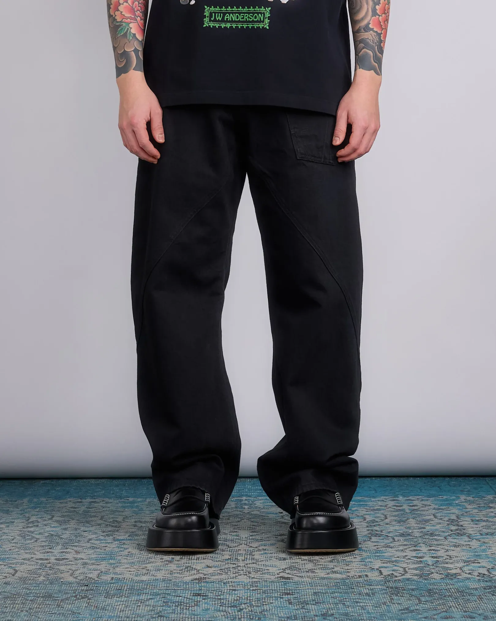 Outlet JW Anderson Twisted Workwear Jeans Black