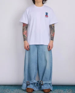 Best JW Anderson Window Embroidery T-Shirt White