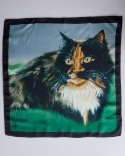 Discount JW Anderson 60x60 Cat Scarf Emerald