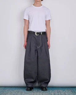 Outlet LaFrance Double Pleated Denim Navy