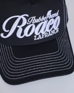Sale LaFrance Rubberband Rodeo Hat Topstitch Black