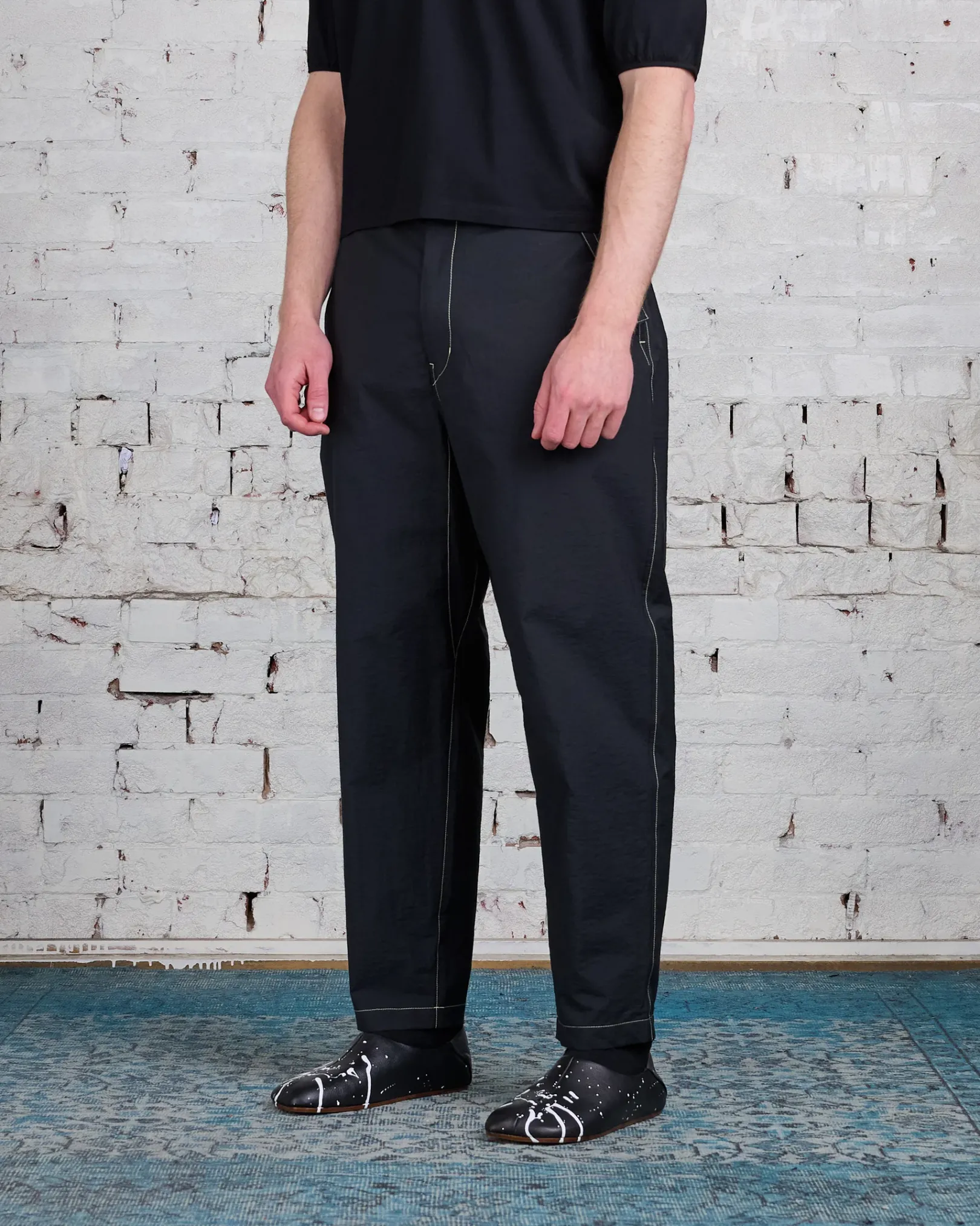 Best LEMAIRE Belted Carrot Pant Black