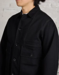 Outlet Lemaire Boxy Heavy Denim Jacket Black