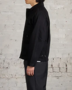 Outlet Lemaire Boxy Heavy Denim Jacket Black