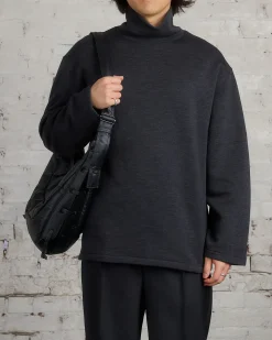 Discount Lemaire Medium Soft Game Bag WR Coated Cotton Ash Black