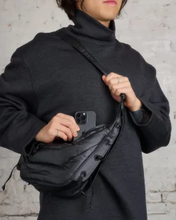 Outlet Lemaire Small Soft Game Bag WR Coated Cotton Ash Black