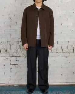 Online Lemaire Wadded Facing Blouson Jacket Kobicha Brown