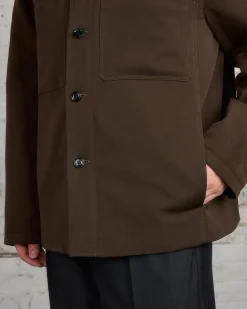 Online Lemaire Wadded Facing Blouson Jacket Kobicha Brown