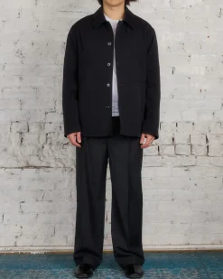 Sale Lemaire Wadded Facing Blouson Jacket Black