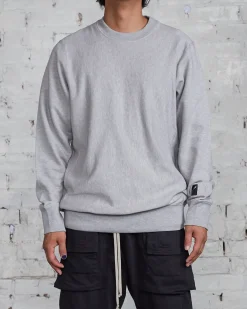 Outlet LESS 17 LESS17 Basis Crew Grey Heather