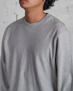 Outlet LESS 17 LESS17 Basis Crew Grey Heather