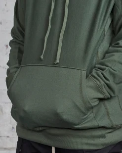 Best LESS 17 LESS17 Wavy Hoodie Olive