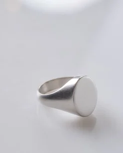 Fashion Maison Margiela Chevalier Signet Ring Silver