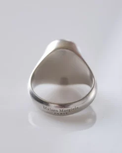 Fashion Maison Margiela Chevalier Signet Ring Silver