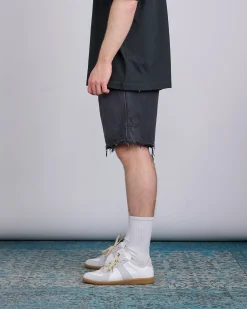 Sale Maison Margiela Cotton Canvas Carpenter Short Washed Black