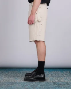 Online Maison Margiela Cotton Canvas Carpenter Short Ecru