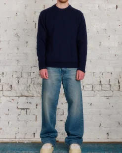 Outlet Maison Margiela Gauge 5 Shetland Sweater Navy