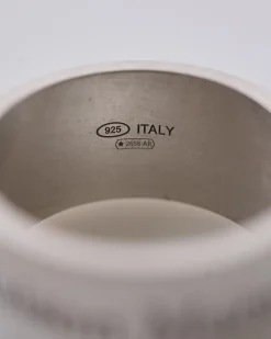 Fashion Maison Margiela Logo Reference 12mm Ring Silver