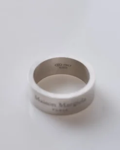 Outlet Maison Margiela Logo Reference 8mm Ring Silver