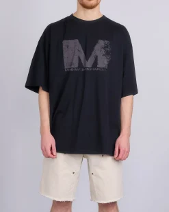 Fashion MM6 Maison Margiela Maison Margiela MM6 Big M T-Shirt Black Grey