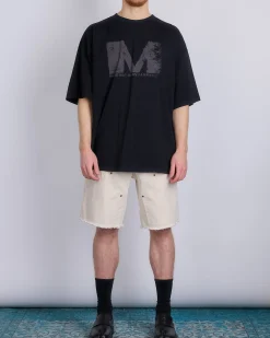 Fashion MM6 Maison Margiela Maison Margiela MM6 Big M T-Shirt Black Grey