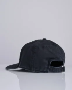Fashion MM6 Maison Margiela Maison Margiela MM6 Cotton Canvas Numbers Logo Cap Washed Black