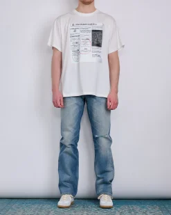 Fashion MM6 Maison Margiela Maison Margiela MM6 Distressed Denim Jean Medium Blue