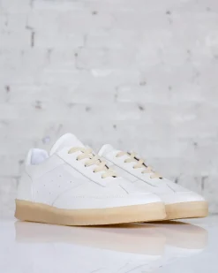 New MM6 Maison Margiela Maison Margiela MM6 Leather Sneaker Bright White