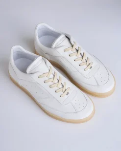New MM6 Maison Margiela Maison Margiela MM6 Leather Sneaker Bright White
