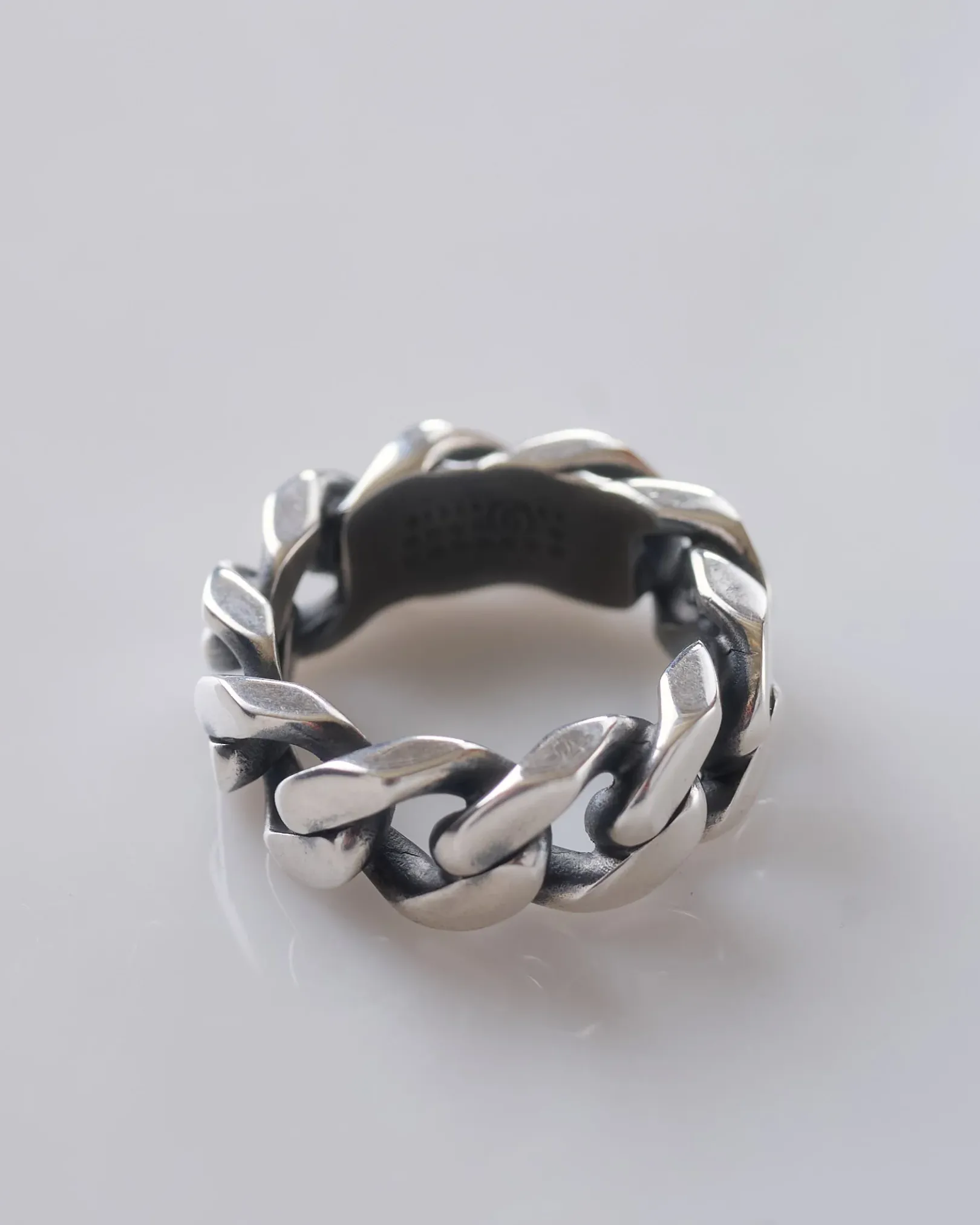 Sale MM6 Maison Margiela Maison Margiela MM6 Minimal Logo Curb Ring Palladio