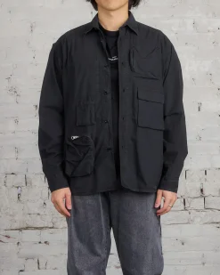 Outlet MM6 Maison Margiela Maison Margiela MM6 Multi-Pocket Shirt Washed Black