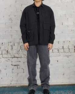 Outlet MM6 Maison Margiela Maison Margiela MM6 Multi-Pocket Shirt Washed Black