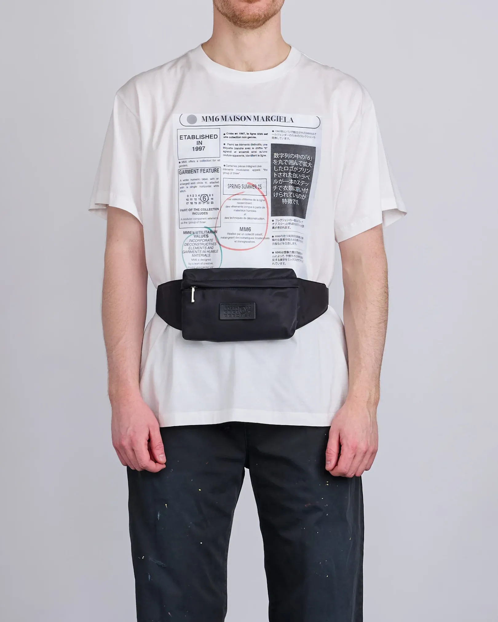 Sale MM6 Maison Margiela Maison Margiela MM6 Nylon Pockets Belt Bag Black